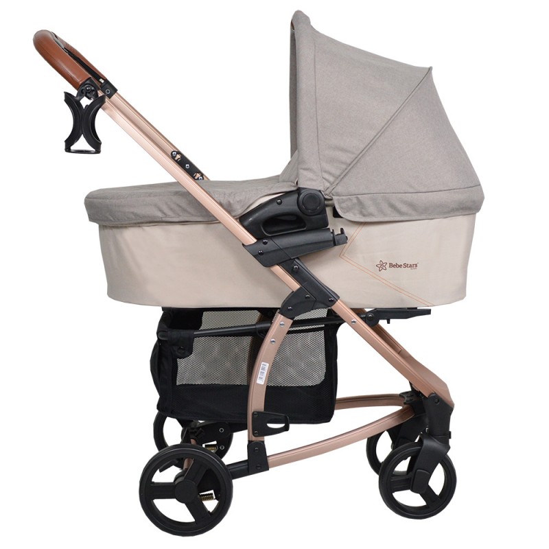 Πολυκαρότσι Bebe Stars Malibu 3 in 1 Beige Πολυκαρότσι Bebe Stars Malibu 3 in 1 Beige