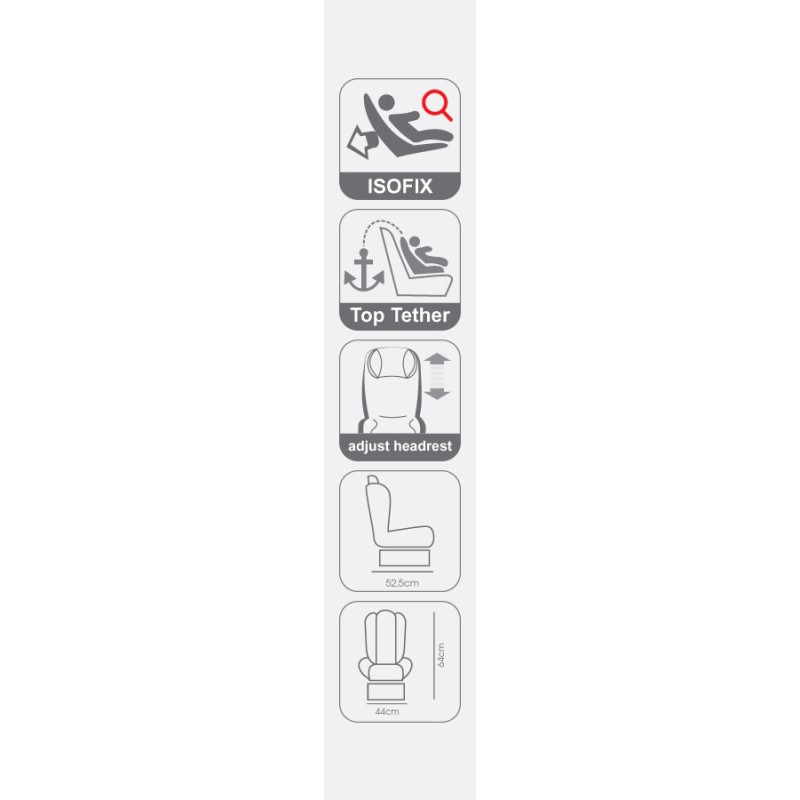 Κάθισμα αυτοκινήτου Coletto Vento Isofix 0-25kg Black 