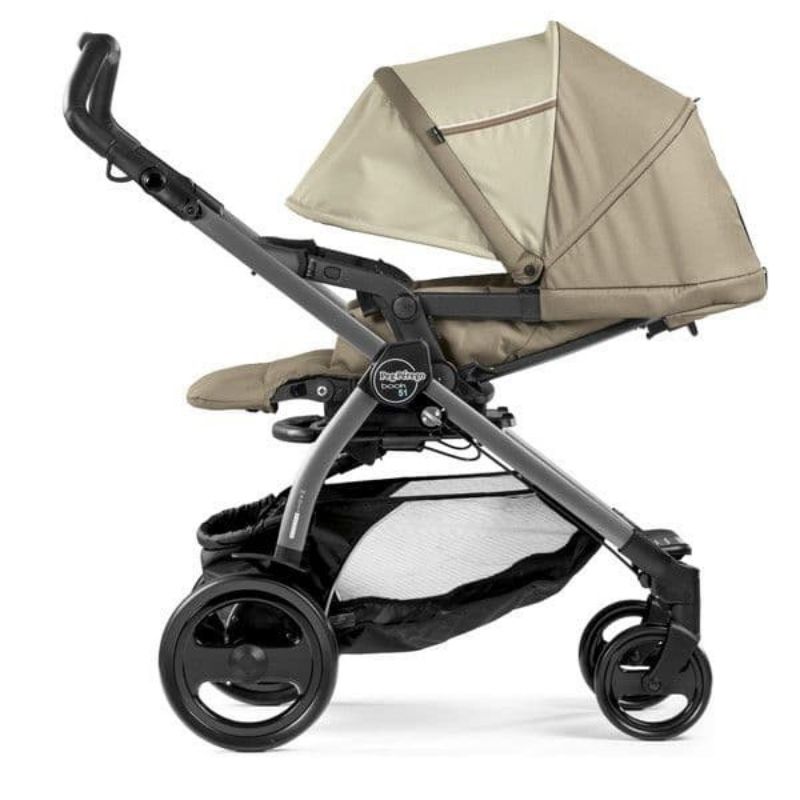 Καρότσι Peg Perego Book 51S Classic Beige Με Τηλεσκοπικό Χερούλι 