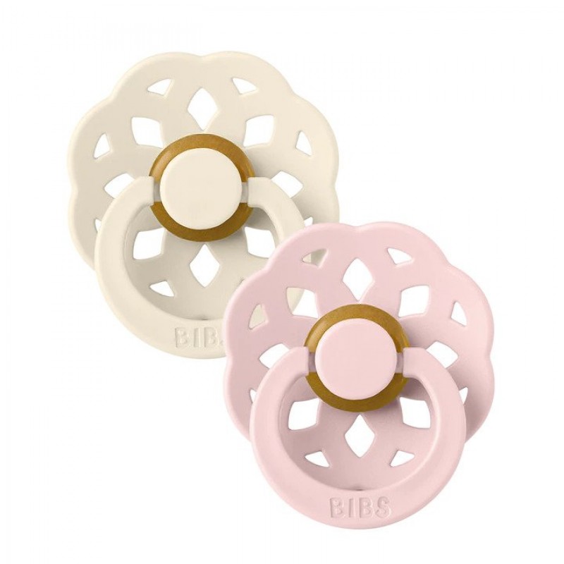 Πιπίλες BIBS Boheme Latex Ivory Blossom No1 0-6 μηνών 2 τμχ.