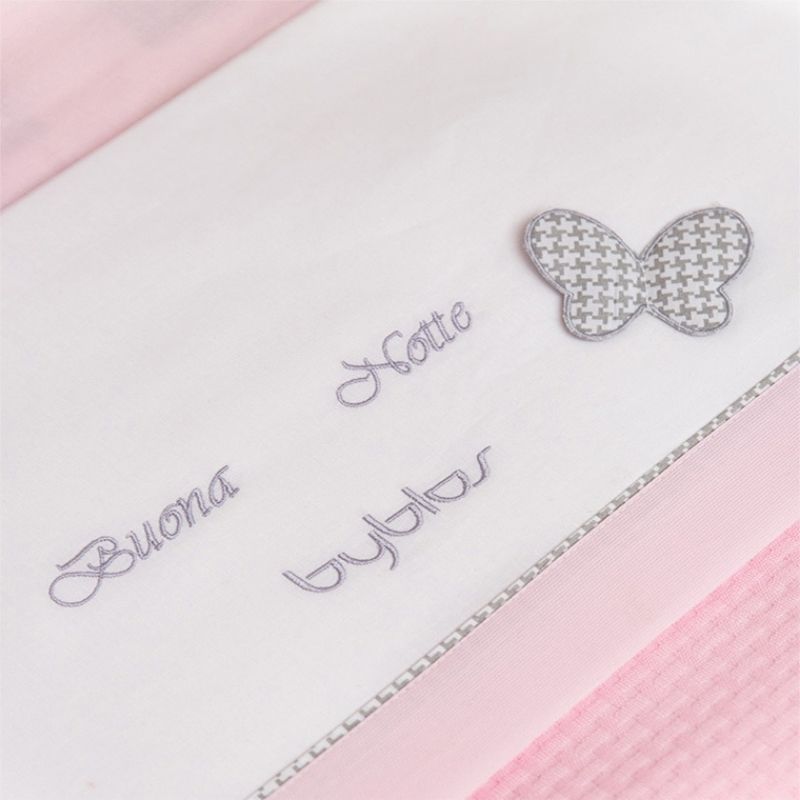 Σετ Σεντόνια Byblos Pink Batterfly 3τμχ