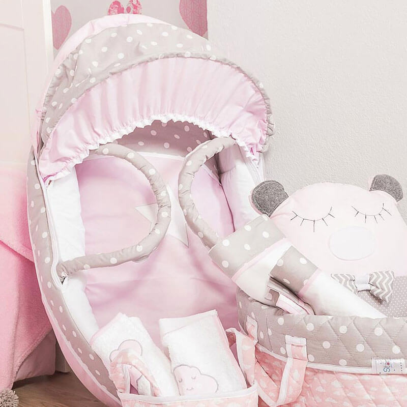 Καλαθούνα Baby Star Sugar Σύννεφο Ροζ