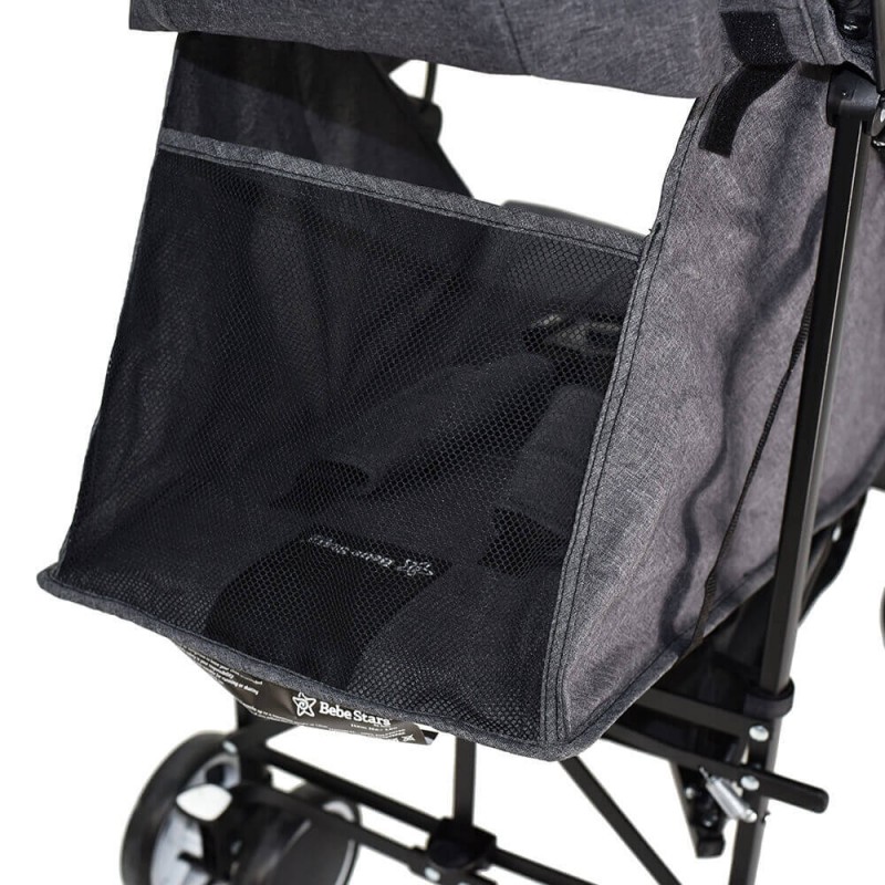 Καρότσι Καλοκαιρινό Bebe Stars Tropical Grey Panda