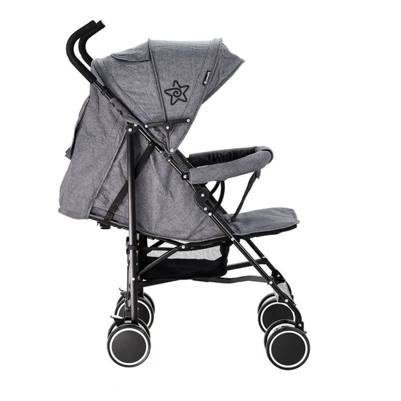 Καρότσι Καλοκαιρινό Bebe Stars Tropical Grey Panda