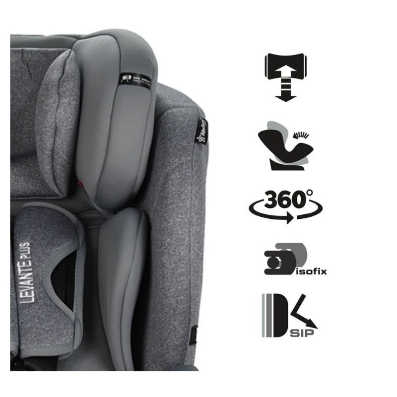 Κάθισμα Αυτοκινήτου Bebe Stars Levante Plus Isofix 360° Red