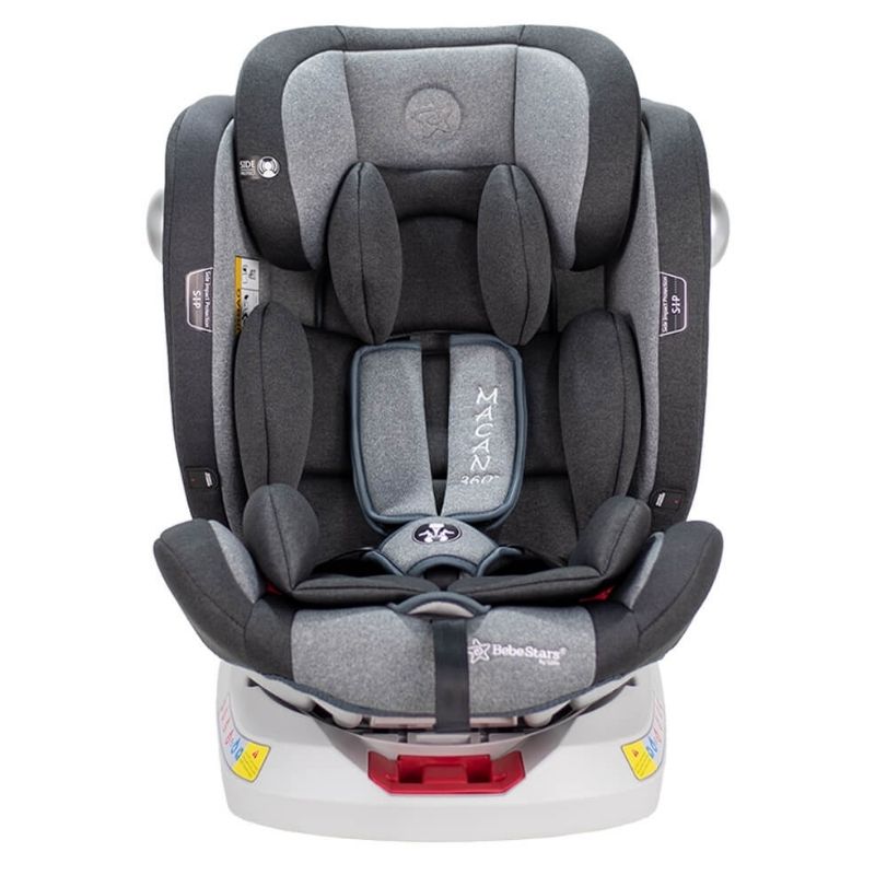 Κάθισμα αυτοκινήτου Bebe Stars Macan Isofix 360° 0-36kg Grey 