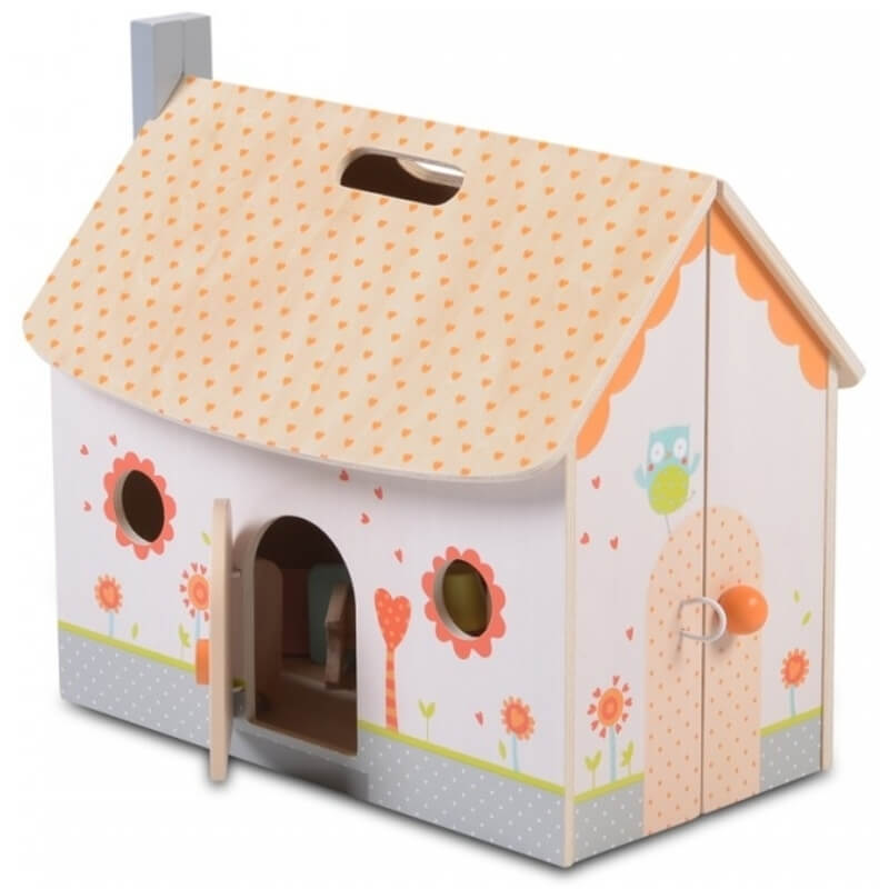 Ξύλινο Πτυσσόμενο Κουκλόσπιτο Moni Doll House