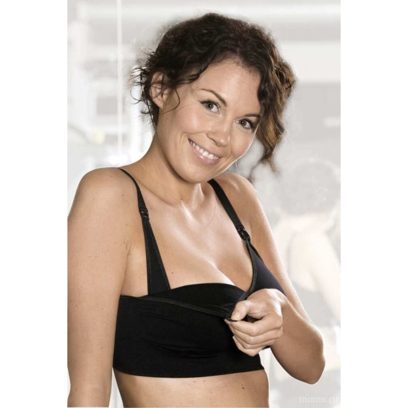 Σουτιέν Θηλασμού Carriwell χωρίς Ραφές Seamless Black Large