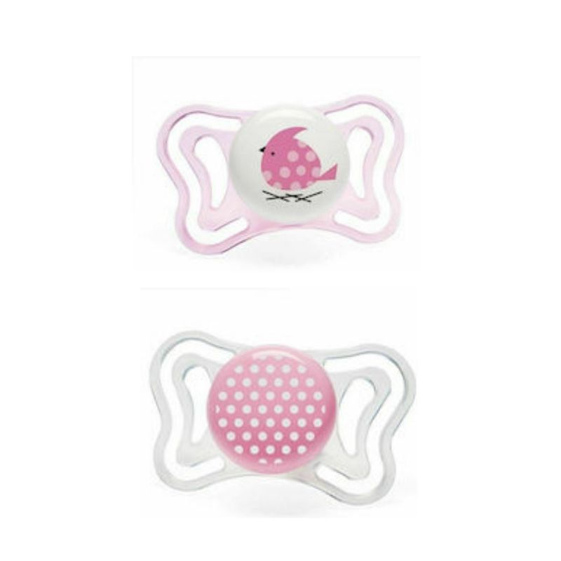 Πιπίλα σιλικόνης Chicco Physio Light Ροζ 2-6m 2τμχ