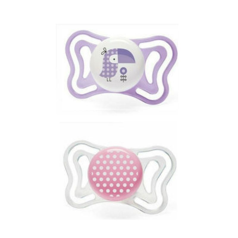Πιπίλα σιλικόνης Chicco Physio Light Μωβ 2-6m 2τμχ