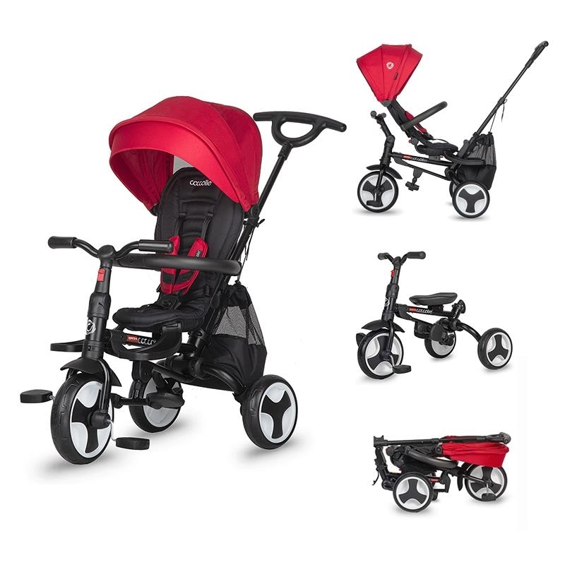 Τρίκυκλο Αναδιπλούμενο Ποδηλατάκι Smart Baby Coccolle Spectra Air Gel Chili Pepper