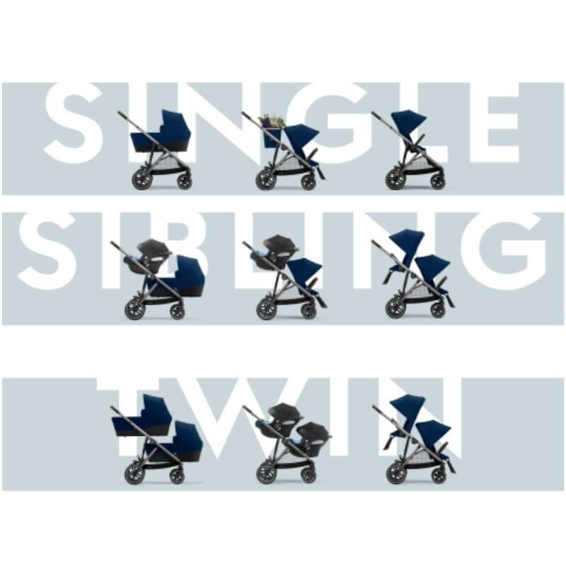 Βρεφικό Καρότσι Cybex Gazelle S Taupe Frame Navy Blue 