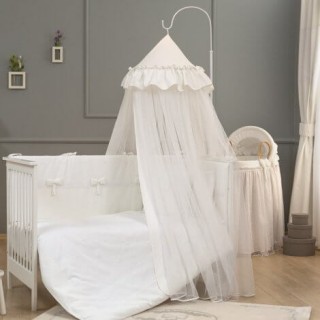 Κουνουπιέρα Funna Baby με θόλο Premium White