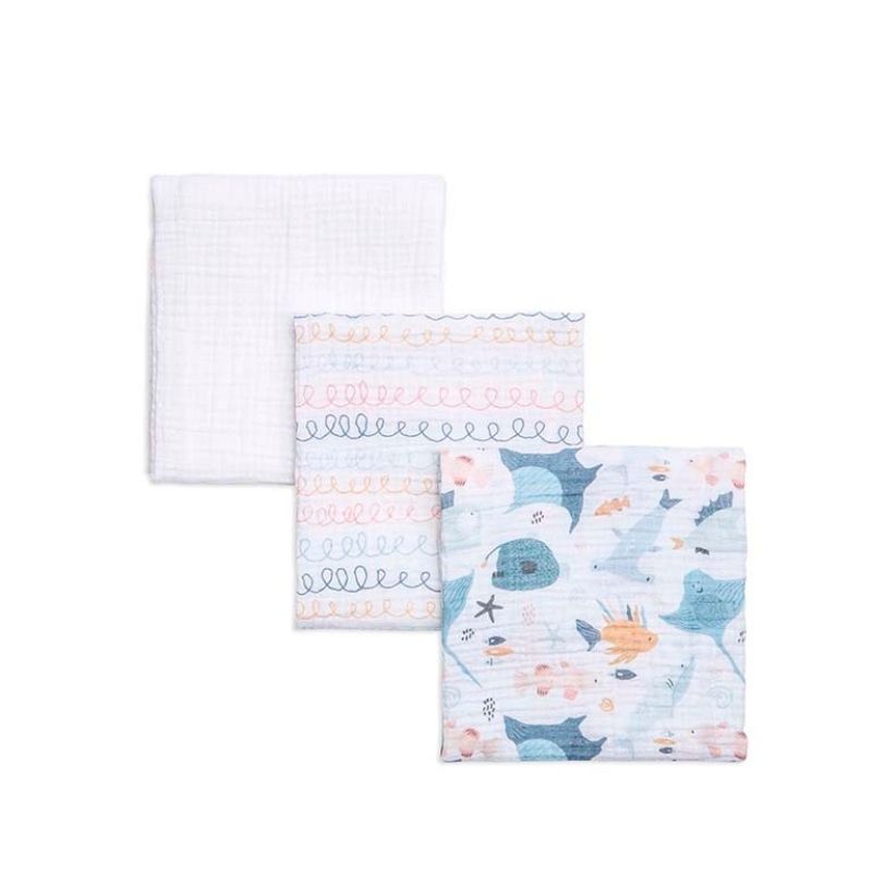 Σετ Μουσελίνες Funna Baby Atlantico 75x110cm (3τμχ)