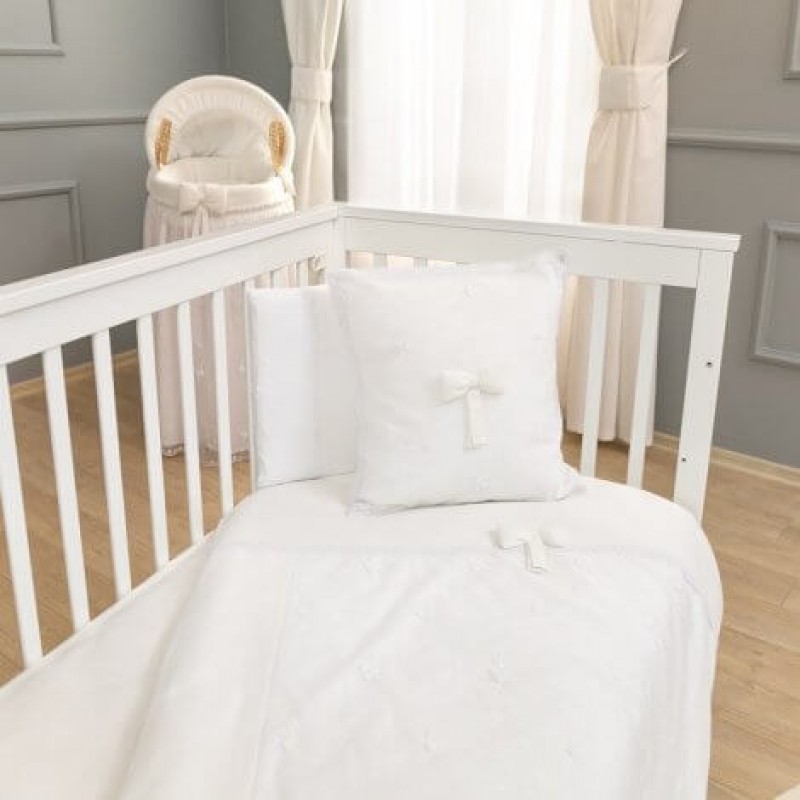 Σετ σεντόνια κούνιας Funna Baby Premium White