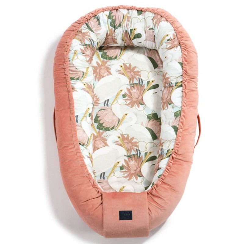 Βρεφική Φωλιά Baby Nest La Millou Heron In Pink Lotus - Papaya