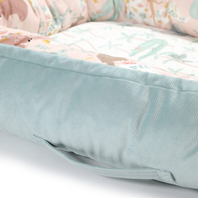 Βρεφική Φωλιά Baby Nest La Millou Dundee & Friends Pink - Smoke Mint