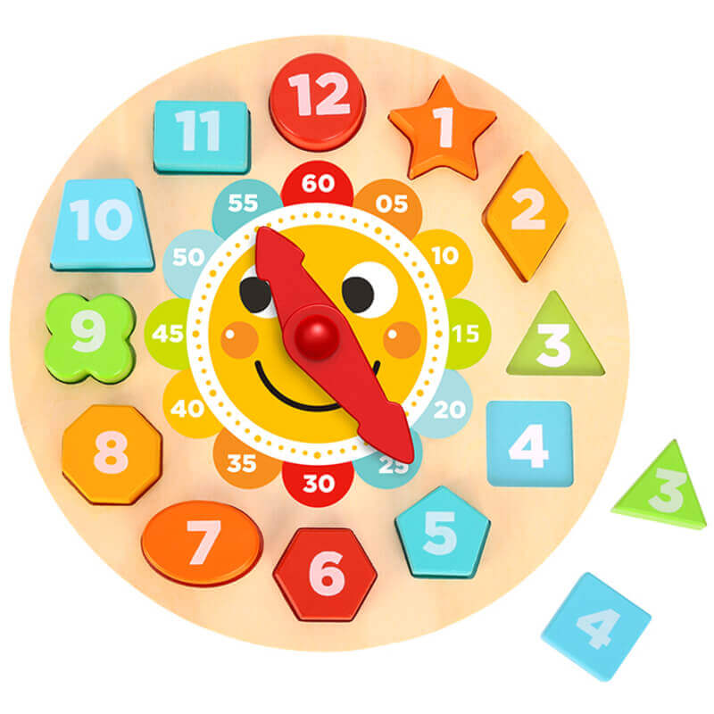 Ξύλινο Παιχνίδι Puzzle Ρολόι Tooky Toy TL675