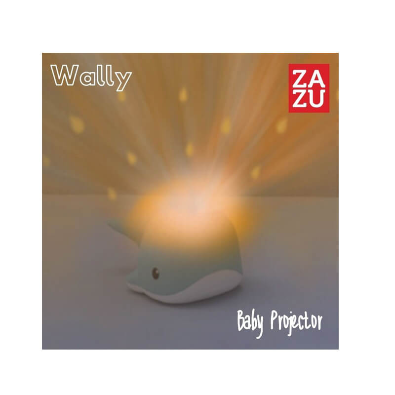 Βρεφικός προτζέκτορας φωτιστικό με λευκούς ήχους ZAZU Wally the Whale 