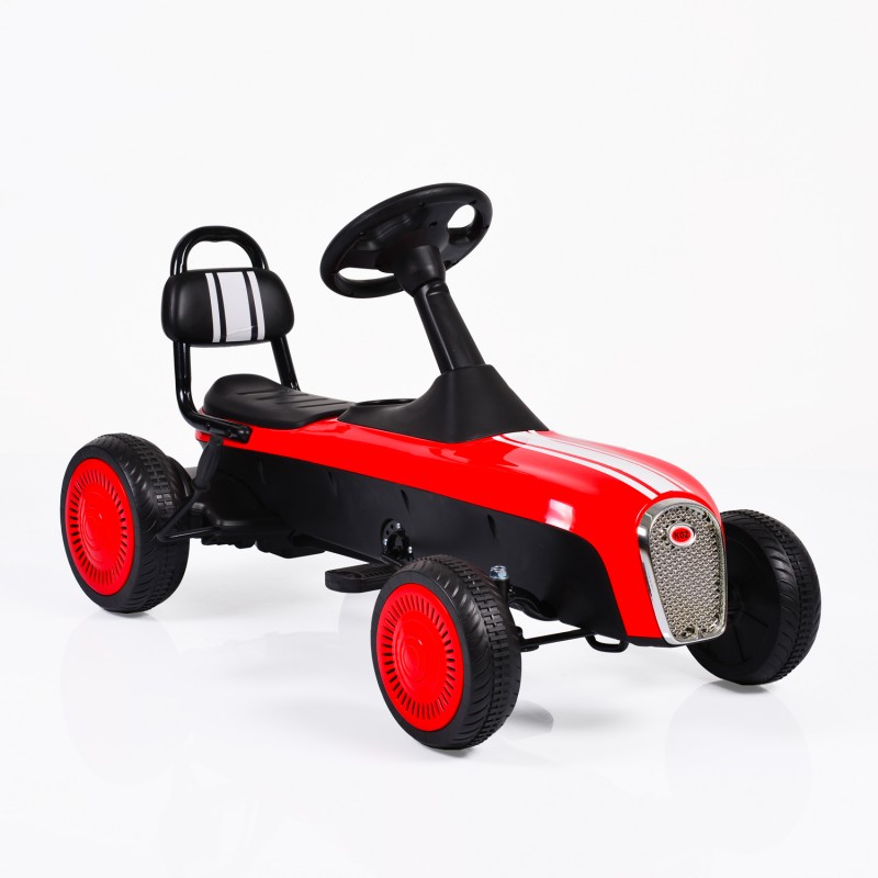 Παιδικό αυτοκινητάκι Byox με πεντάλ Karting Retro K02 Red