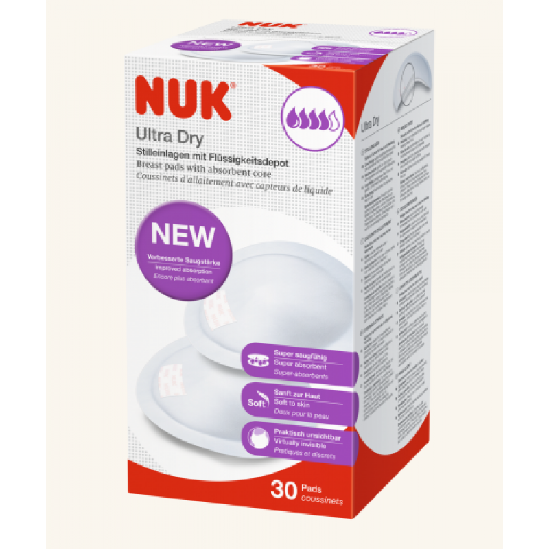 Επιθέματα στήθους NUK Ultra Dry 30 τμχ. Επιθέματα στήθους NUK Ultra Dry 30 τμχ.