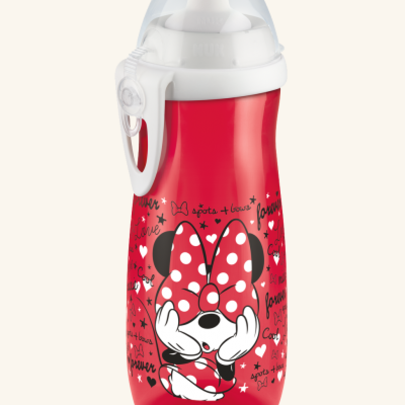 Παγουράκι NUK Sports Cup Disney Minnie 450 ml με καπάκι push-pull