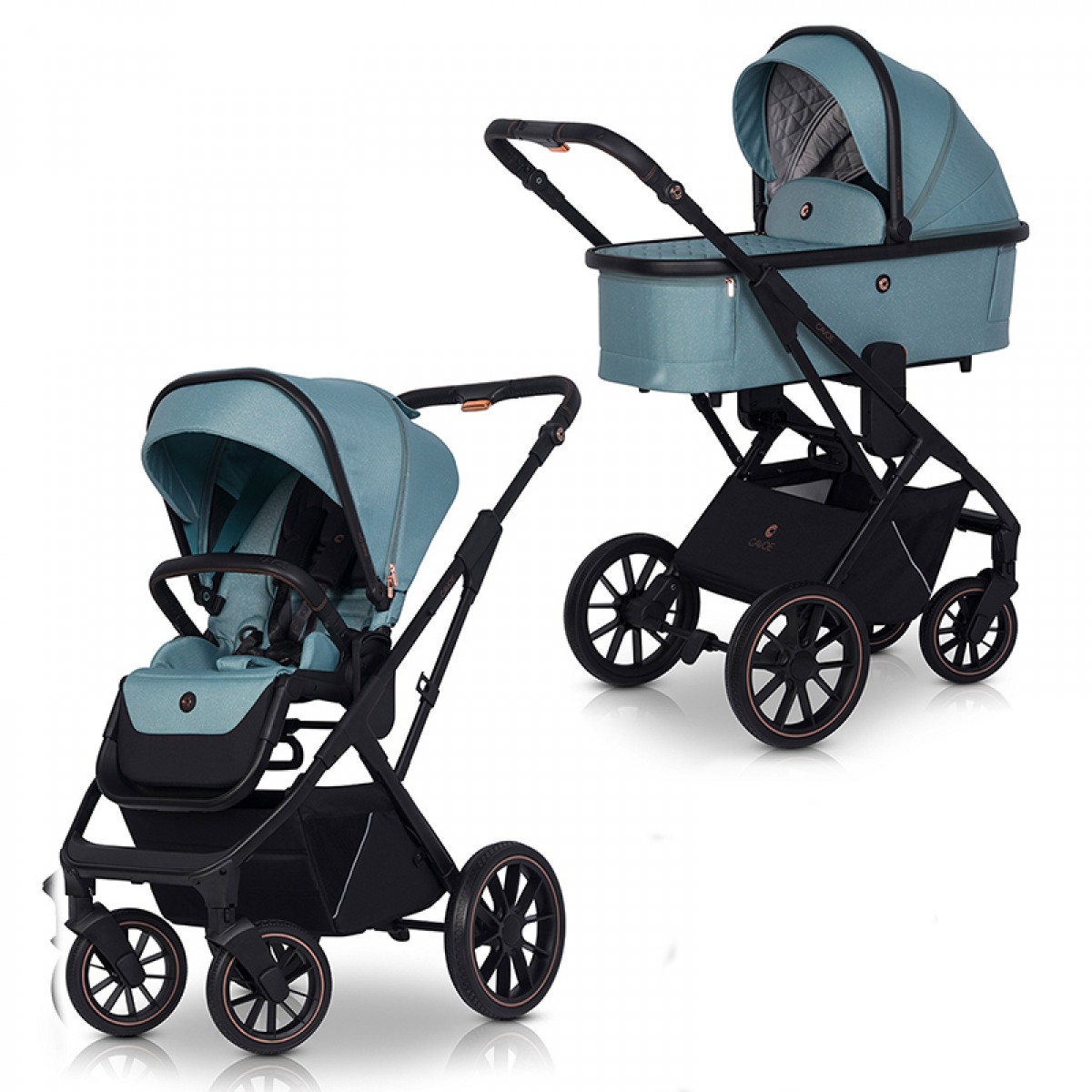 Καρότσι Cavoe Axo Shine 2 in 1 Boho Green