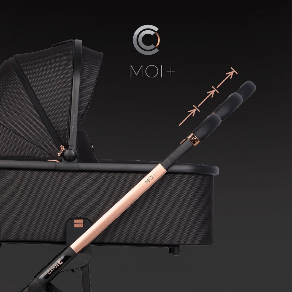 Πορτ Μπεμπέ για παιδικό καρότσι Cavoe Moi+ Meteorite