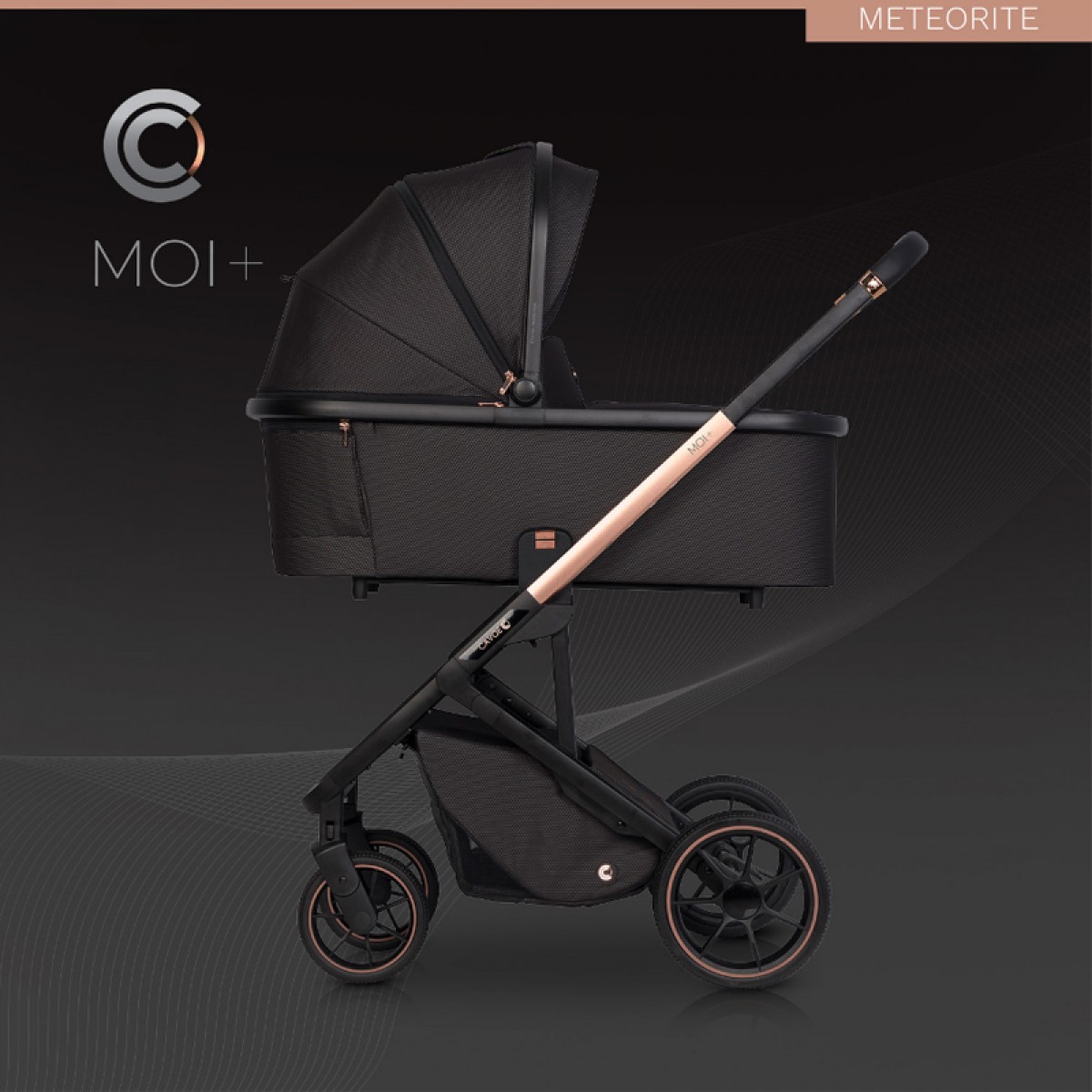 Καρότσι Cavoe Moi+ 2 in 1 Meteorite