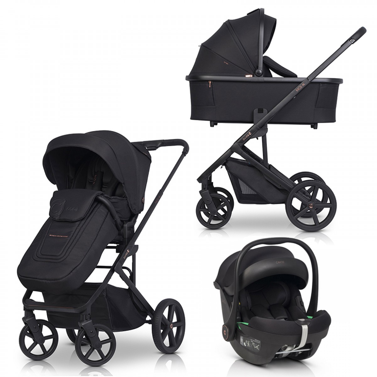 Καρότσι Cavoe Moi XL 3in1 Meteorite