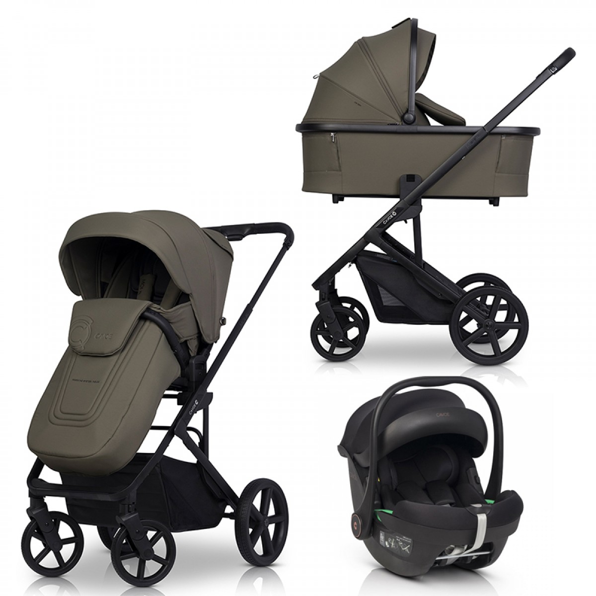 Καρότσι Cavoe Moi XL 3in1 Moss