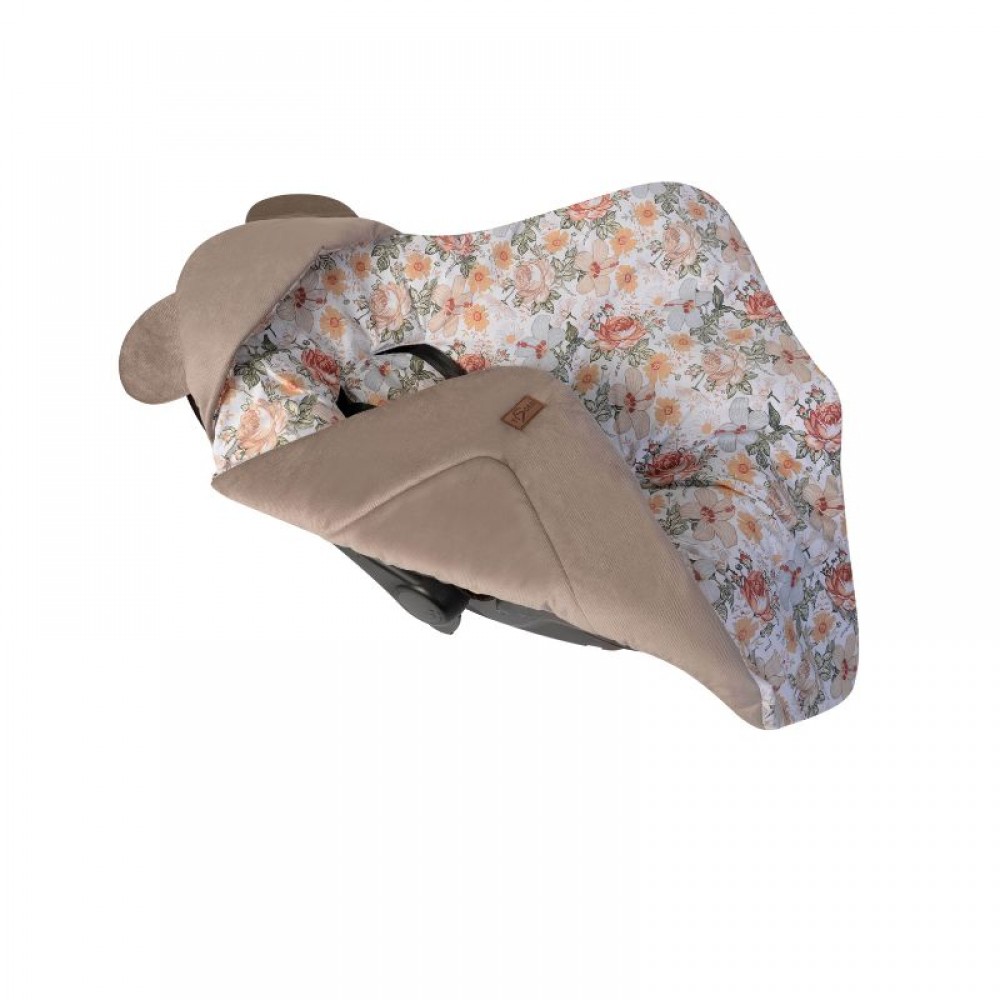 Κουβέρτα για Κάθισμα Αυτοκινήτου & Port Bebe Tesoro Flowers