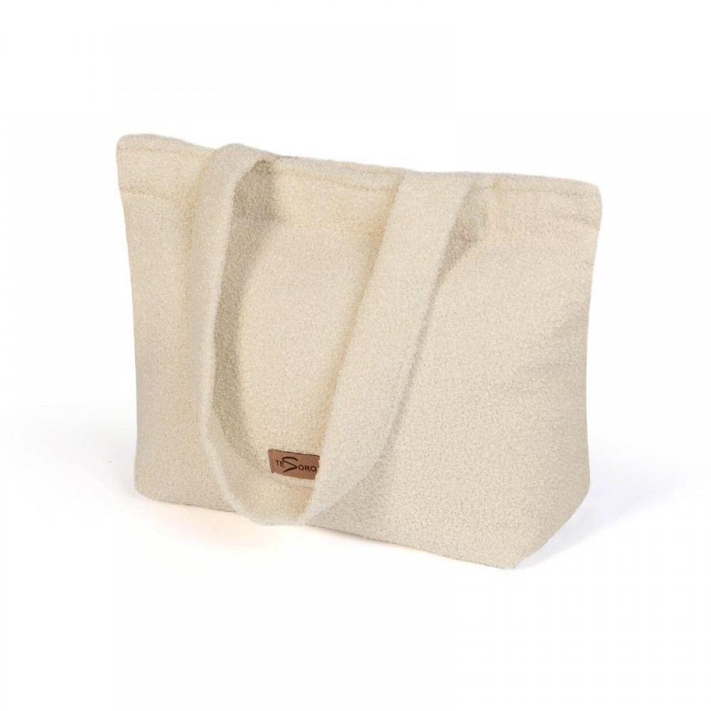 Τσάντα Tesoro Boucle Cream