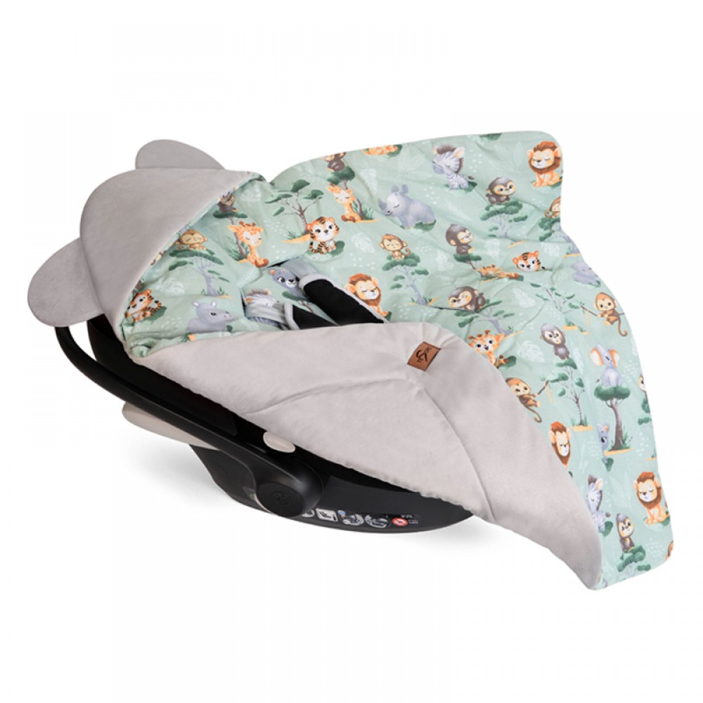 Κουβέρτα για Κάθισμα Αυτοκινήτου & Port Bebe Tesoro Savanna Green