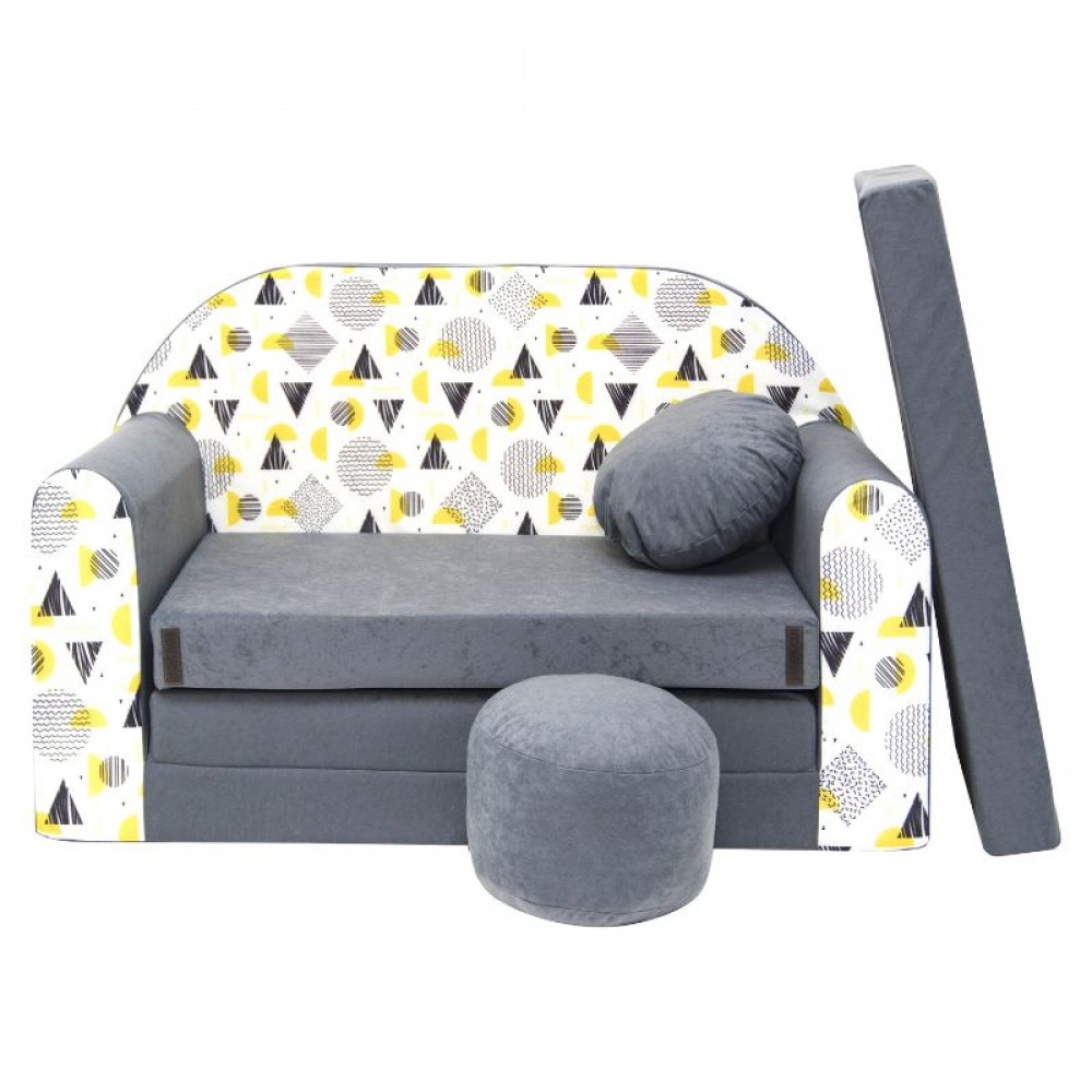 Καναπεδάκι Αναδιπλούμενο Welox Grey Shapes