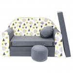 Καναπεδάκι Αναδιπλούμενο Welox Grey Shapes