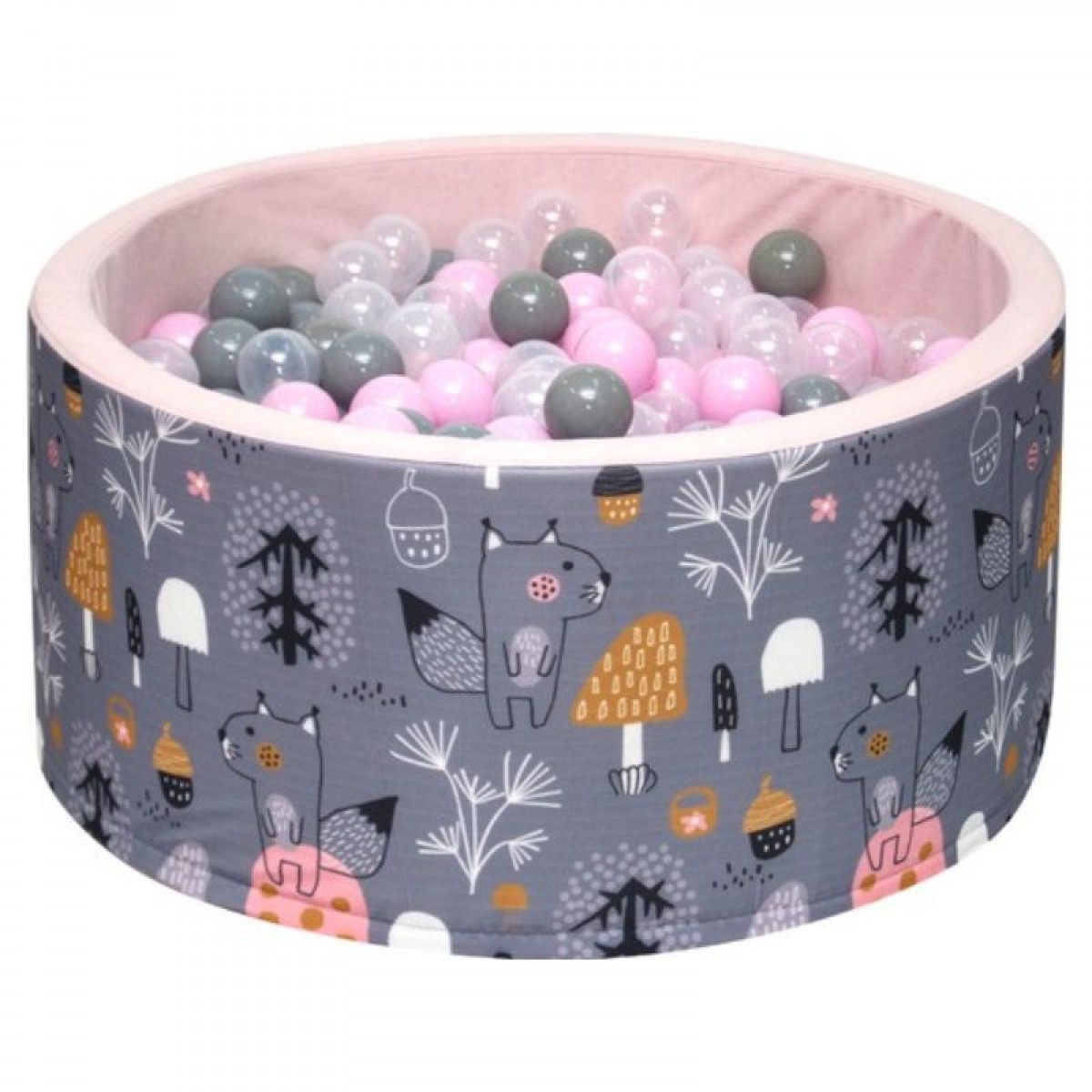 Πισίνα Welox με 200 + ΔΩΡΟ 200 Μπάλες Pink Happy Forest