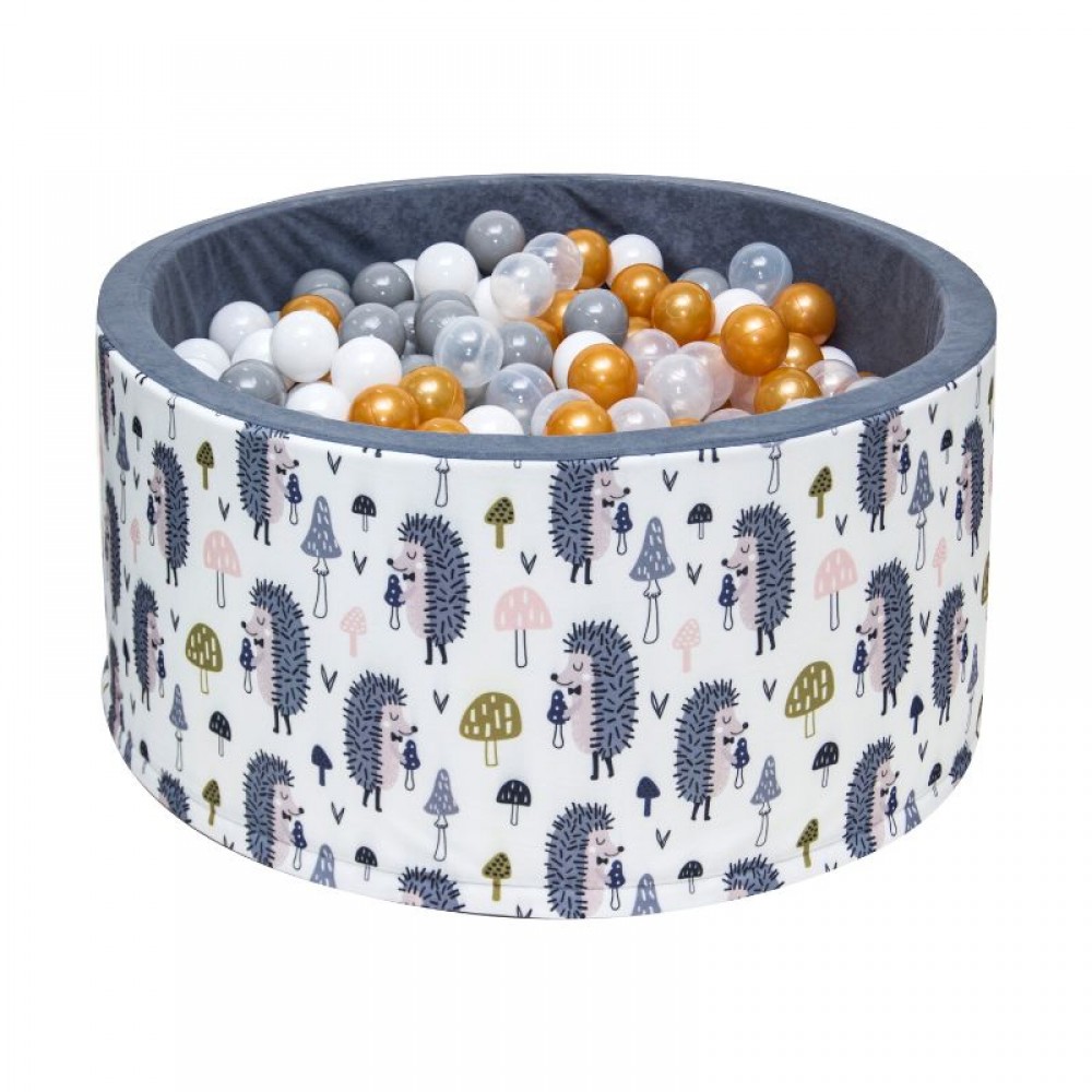 Πισίνα Welox με 200 + ΔΩΡΟ 200 Μπάλες Cute Grey Hedgehogs