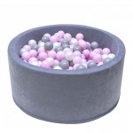 Πισίνα Welox με 200 + ΔΩΡΟ 200 Μπάλες Pink/Grey