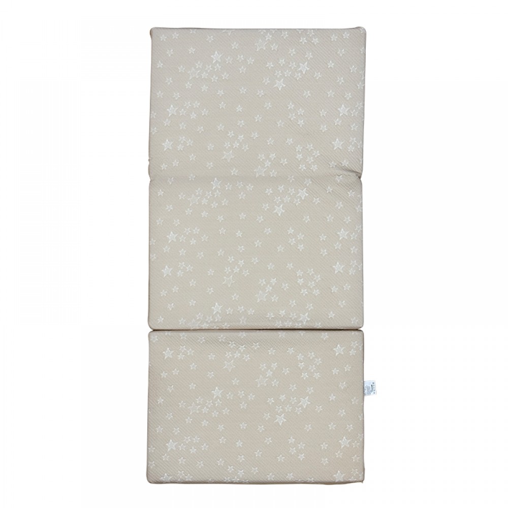 Αναδιπλούμενο Στρώμα Παρκοκρέβατου Tessor Beige Stars