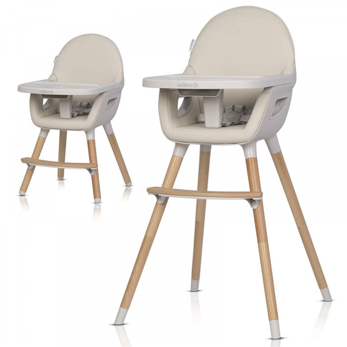 Κάθισμα Φαγητού Colibro Scandi 3in1 Almond