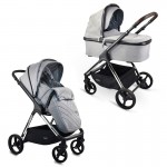 Πολυκαρότσι iBebe Ice 2in1 Chrome/Gray