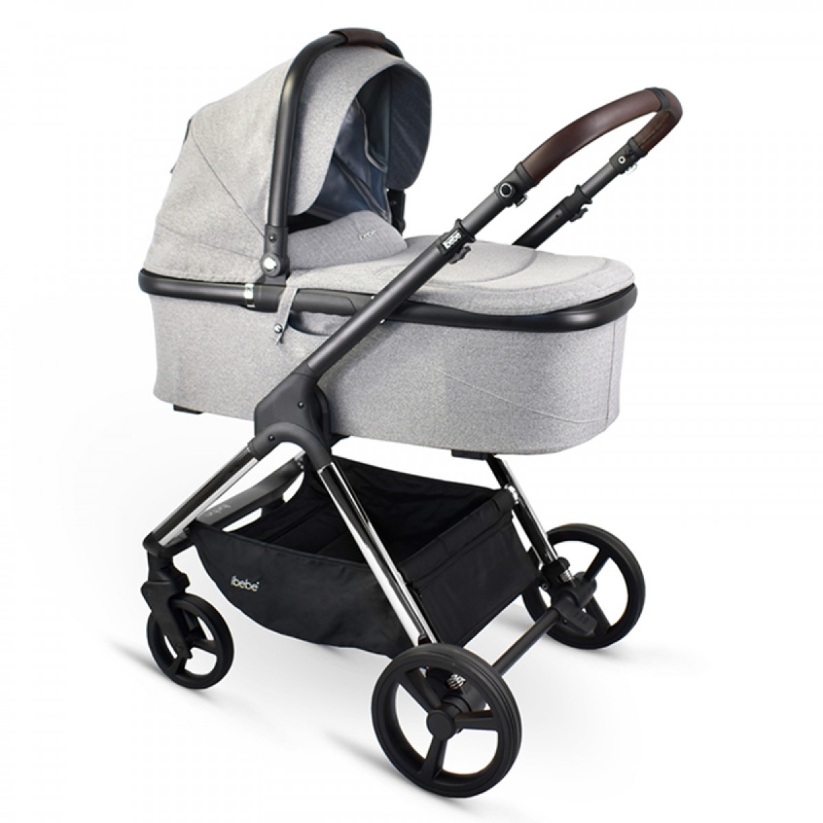 Πολυκαρότσι iBebe Ice 2in1 Chrome/Gray