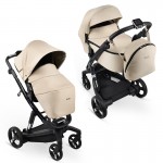 Πολυκαρότσι iBebe iStop&Drive 2in1 Black Gloss/Beige