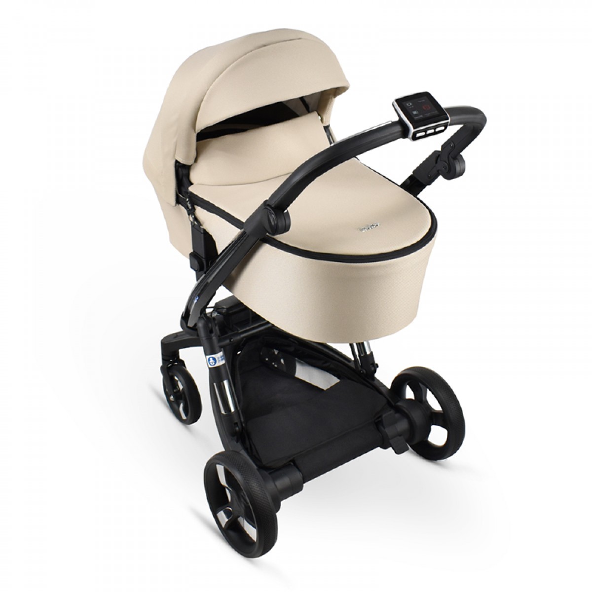 Πολυκαρότσι iBebe iStop&Drive 2in1 Black Gloss/Beige