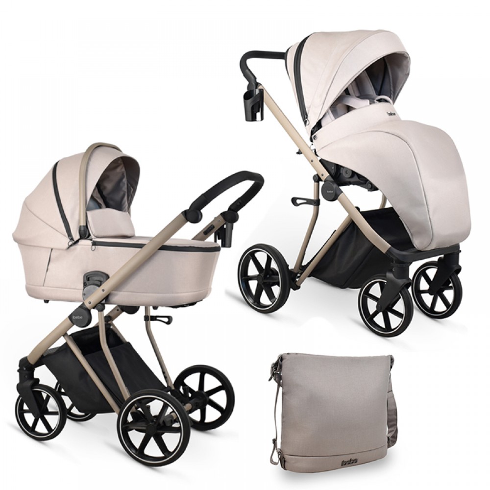 Πολυκαρότσι iBebe Next2 2in1 Beige