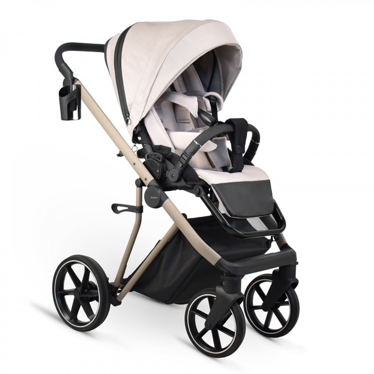 Πολυκαρότσι iBebe Next2 2in1 Beige