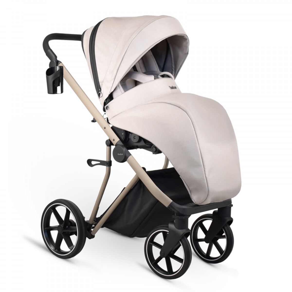 Πολυκαρότσι iBebe Next2 2in1 Beige