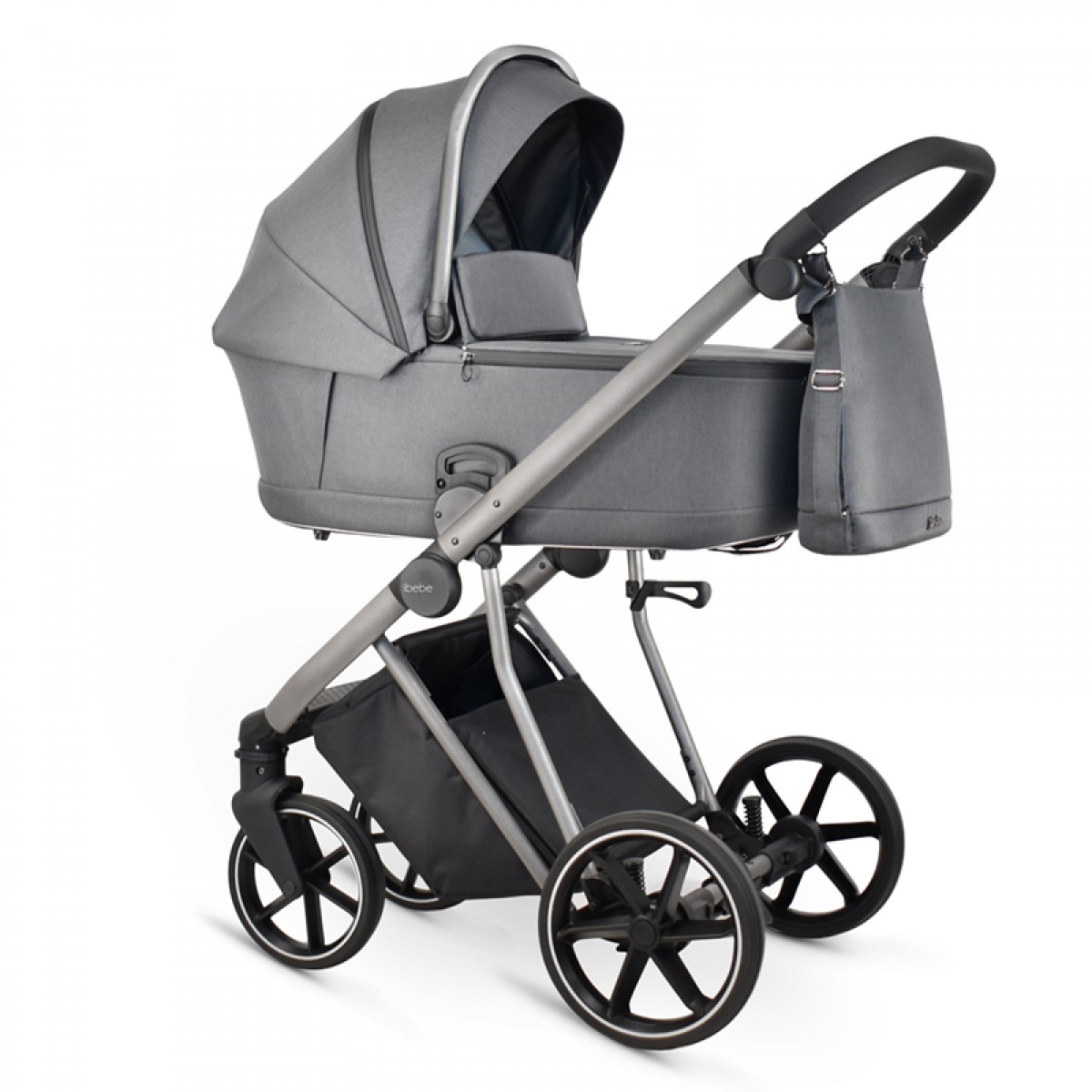 Πολυκαρότσι iBebe Next2 2in1 Grey