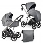 Πολυκαρότσι iBebe Next2 2in1 Grey